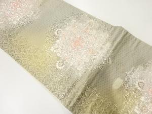 アンティーク　家紋模様織出し袋帯（材料）